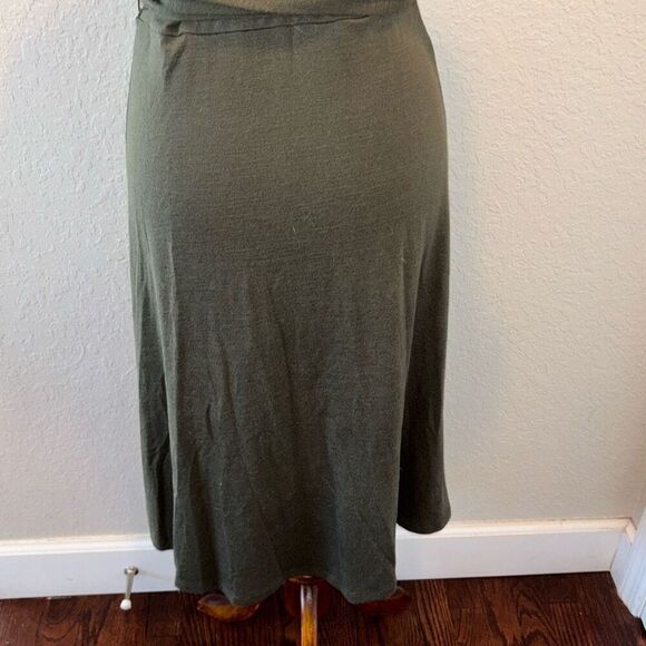 NWT GAP knit moss green wrap dress XS knot sleeve - Picture 7 of 12